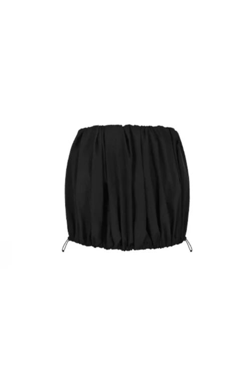 Preppy Mid-Rise Bubble Skirt