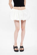 Preppy Mid-Rise Bubble Skirt